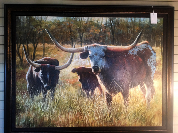 Texas-Long-Horn-Cow-Painting