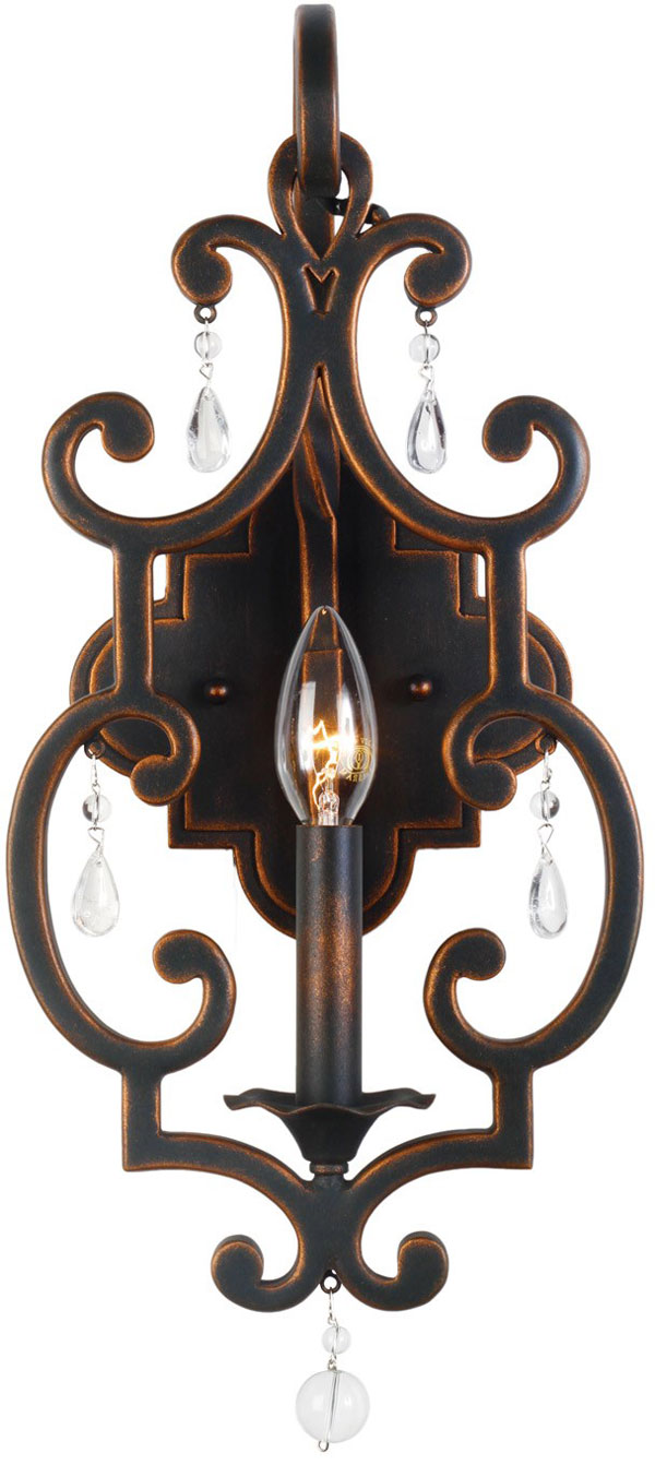 Hall Lighting & Design - Sconces - Montgomery 1 light, antique copper